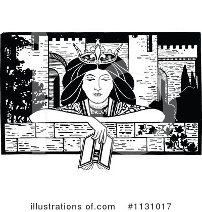 Royalty-Free (RF) Princess Clipart Illustration by Prawny Vintage - Stock Sample #1131017