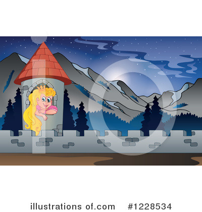 Royalty-Free (RF) Princess Clipart Illustration by visekart - Stock Sample #1228534