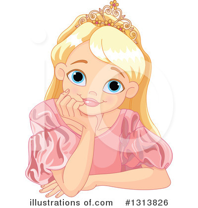 Royalty-Free (RF) Princess Clipart Illustration by Pushkin - Stock Sample #1313826
