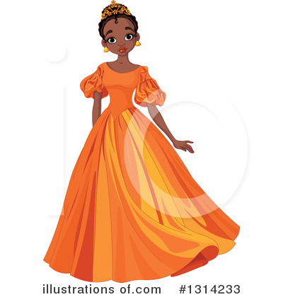 Royalty-Free (RF) Princess Clipart Illustration by Pushkin - Stock Sample #1314233
