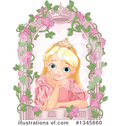Royalty-Free (RF) Princess Clipart Illustration by Pushkin - Stock Sample #1345660