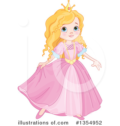 Royalty-Free (RF) Princess Clipart Illustration by Pushkin - Stock Sample #1354952