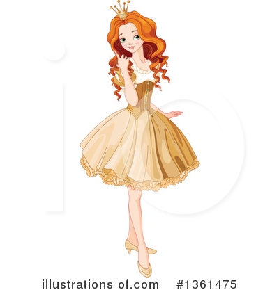 Royalty-Free (RF) Princess Clipart Illustration by Pushkin - Stock Sample #1361475