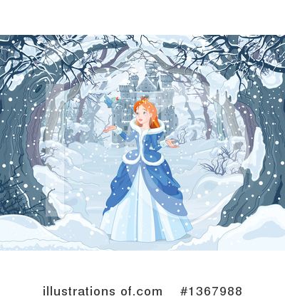 Royalty-Free (RF) Princess Clipart Illustration by Pushkin - Stock Sample #1367988