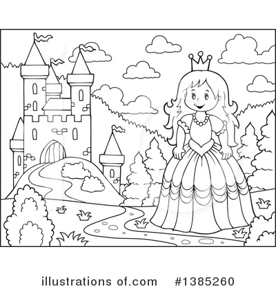 Royalty-Free (RF) Princess Clipart Illustration by visekart - Stock Sample #1385260
