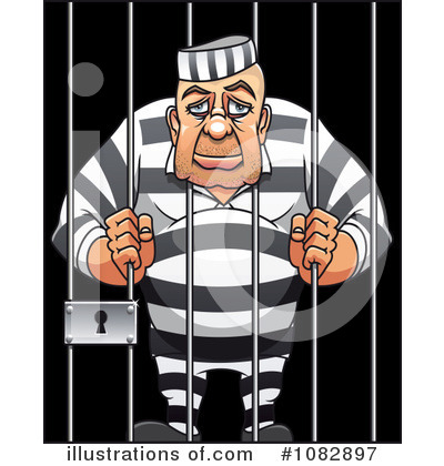 Royalty-Free (RF) Prisoner Clipart Illustration by Vector Tradition SM - Stock Sample #1082897