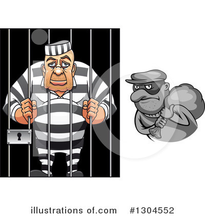 Royalty-Free (RF) Prisoner Clipart Illustration by Vector Tradition SM - Stock Sample #1304552