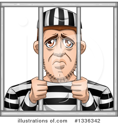 Royalty-Free (RF) Prisoner Clipart Illustration by Liron Peer - Stock Sample #1336342
