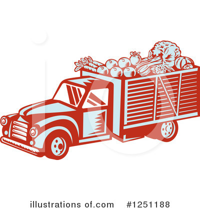 Truck Clipart #1251188 by patrimonio