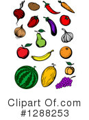 Produce Clipart #1288253 by Vector Tradition SM