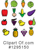 Produce Clipart #1295150 by Vector Tradition SM