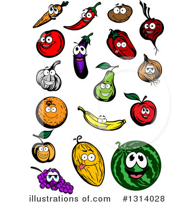 Royalty-Free (RF) Produce Clipart Illustration by Vector Tradition SM - Stock Sample #1314028