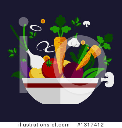 Royalty-Free (RF) Produce Clipart Illustration by Vector Tradition SM - Stock Sample #1317412