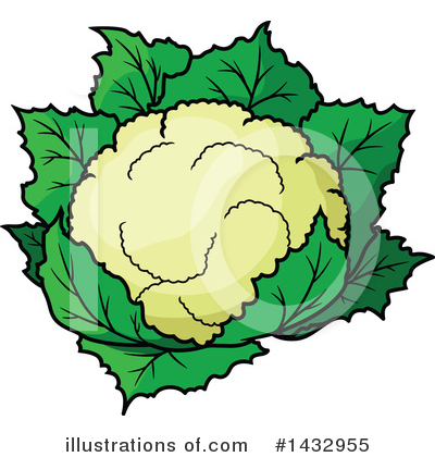 Cauliflower Clipart #1432955 by Vector Tradition SM