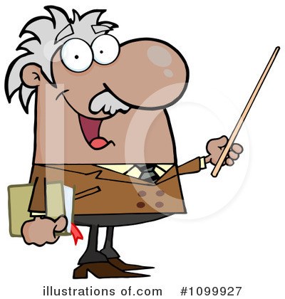 Royalty-Free (RF) Professor Clipart Illustration by Hit Toon - Stock Sample #1099927