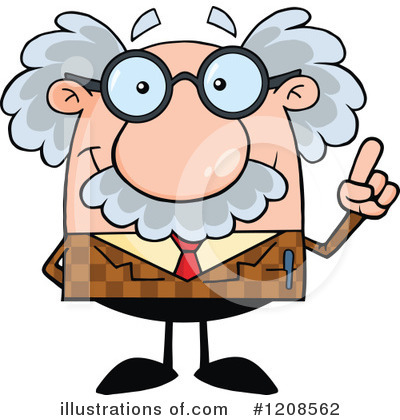Royalty-Free (RF) Professor Clipart Illustration by Hit Toon - Stock Sample #1208562