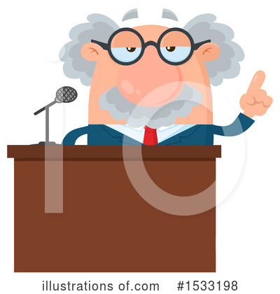 Royalty-Free (RF) Professor Clipart Illustration by Hit Toon - Stock Sample #1533198