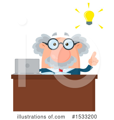 Royalty-Free (RF) Professor Clipart Illustration by Hit Toon - Stock Sample #1533200