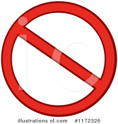 Prohibited Clipart #1172326 by Hit Toon