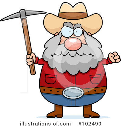 Royalty-Free (RF) Prospector Clipart Illustration by Cory Thoman - Stock Sample #102490