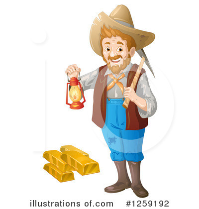 Royalty-Free (RF) Prospector Clipart Illustration by merlinul - Stock Sample #1259192