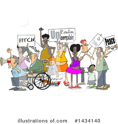 Protester Clipart #1434140 by djart