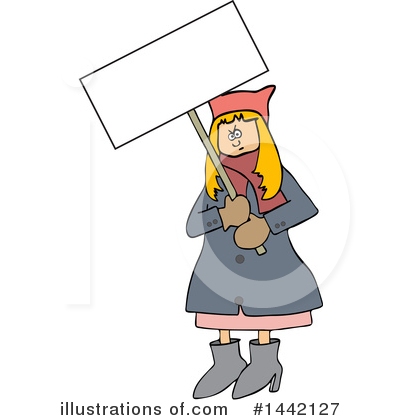 Royalty-Free (RF) Protestor Clipart Illustration by djart - Stock Sample #1442127
