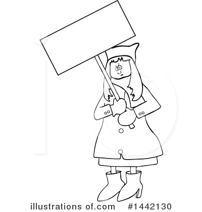 Royalty-Free (RF) Protestor Clipart Illustration by djart - Stock Sample #1442130