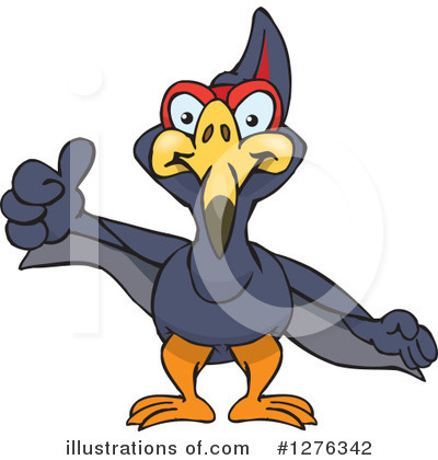Royalty-Free (RF) Pterodactyl Clipart Illustration by Dennis Holmes Designs - Stock Sample #1276342