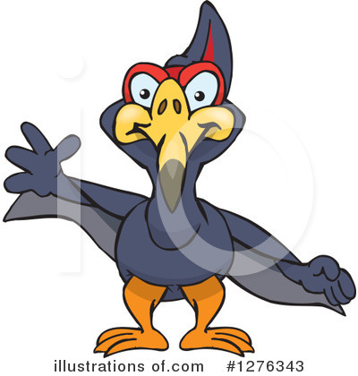 Royalty-Free (RF) Pterodactyl Clipart Illustration by Dennis Holmes Designs - Stock Sample #1276343