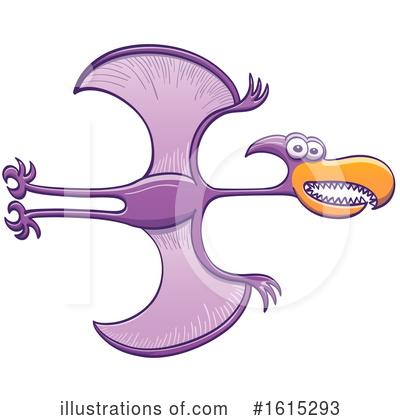Royalty-Free (RF) Pterodactyl Clipart Illustration by Zooco - Stock Sample #1615293