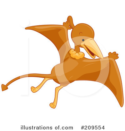 Royalty-Free (RF) Pterodactyl Clipart Illustration by BNP Design Studio - Stock Sample #209554
