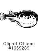 Puffer Fish Clipart #1669289 by Vector Tradition SM