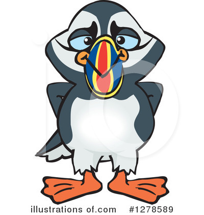 Puffin Clipart #1278589 by Dennis Holmes Designs