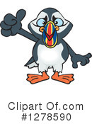 Puffin Clipart #1278590 by Dennis Holmes Designs