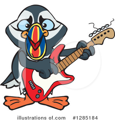 Royalty-Free (RF) Puffin Clipart Illustration by Dennis Holmes Designs - Stock Sample #1285184