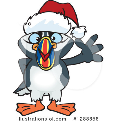 Royalty-Free (RF) Puffin Clipart Illustration by Dennis Holmes Designs - Stock Sample #1288858