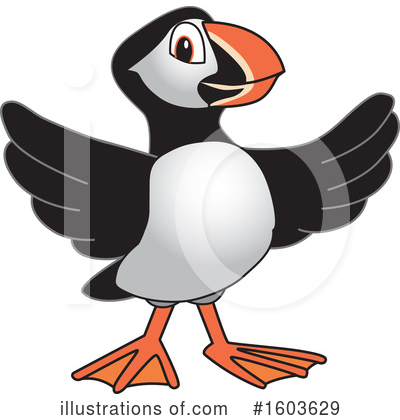 Puffin Clipart #1603629 by Mascot Junction