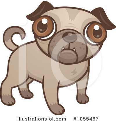 Royalty-Free (RF) Pug Clipart Illustration by John Schwegel - Stock Sample #1055467