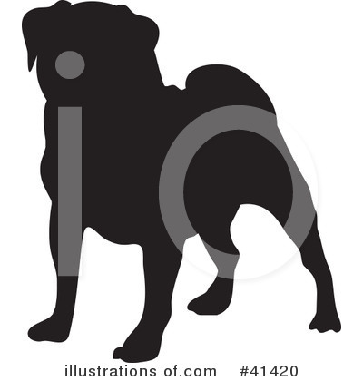 Royalty-Free (RF) Pug Clipart Illustration by Prawny - Stock Sample #41420