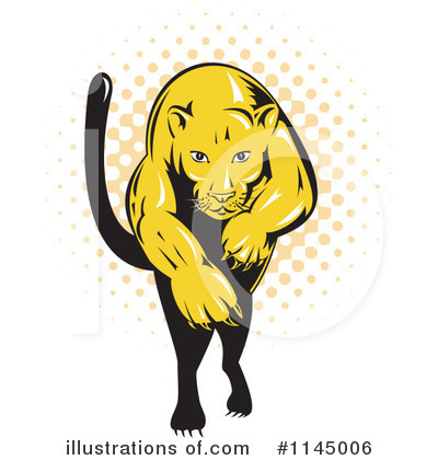Royalty-Free (RF) Puma Clipart Illustration by patrimonio - Stock Sample #1145006