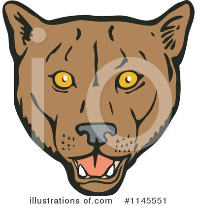 Royalty-Free (RF) Puma Clipart Illustration by patrimonio - Stock Sample #1145551