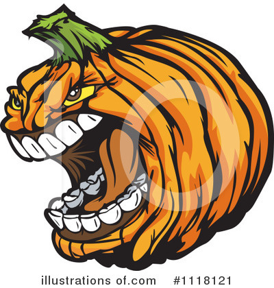 Royalty-Free (RF) Pumpkin Clipart Illustration by Chromaco - Stock Sample #1118121