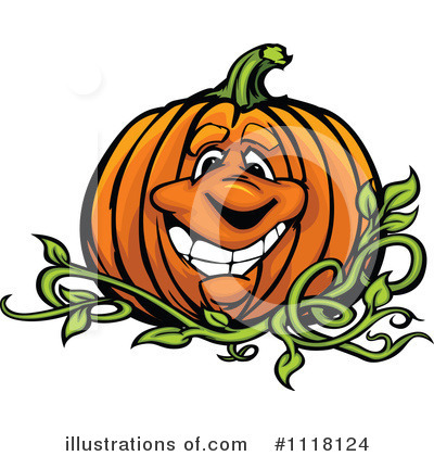 Royalty-Free (RF) Pumpkin Clipart Illustration by Chromaco - Stock Sample #1118124