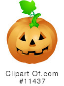 Pumpkin Clipart #11437 by AtStockIllustration
