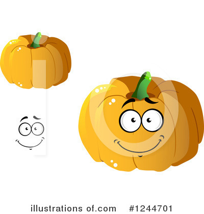 Royalty-Free (RF) Pumpkin Clipart Illustration by Vector Tradition SM - Stock Sample #1244701