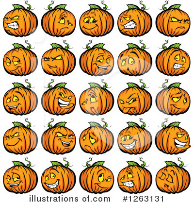 Pumpkin Clipart #1263131 by Chromaco