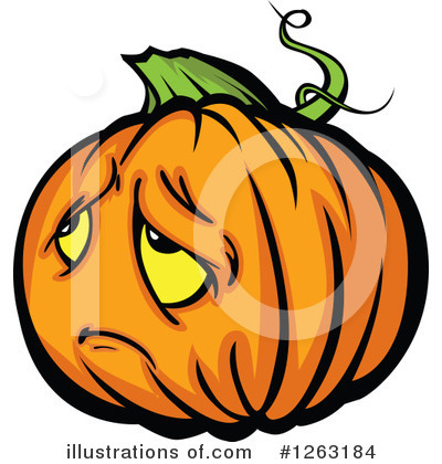 Royalty-Free (RF) Pumpkin Clipart Illustration by Chromaco - Stock Sample #1263184