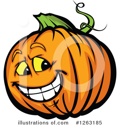 Royalty-Free (RF) Pumpkin Clipart Illustration by Chromaco - Stock Sample #1263185