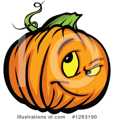 Pumpkin Clipart #1263190 by Chromaco